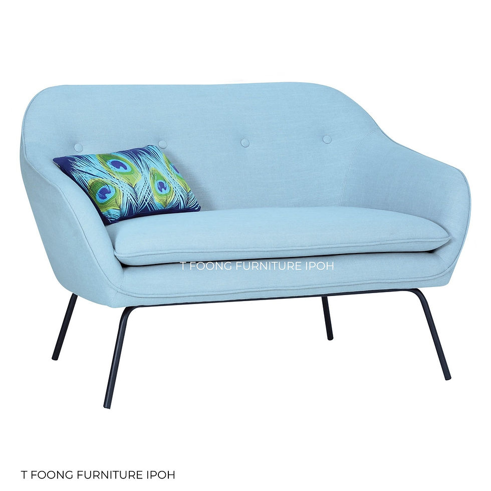 Thumbnail: Cream Puft Bouclé 2-Seater Sofa