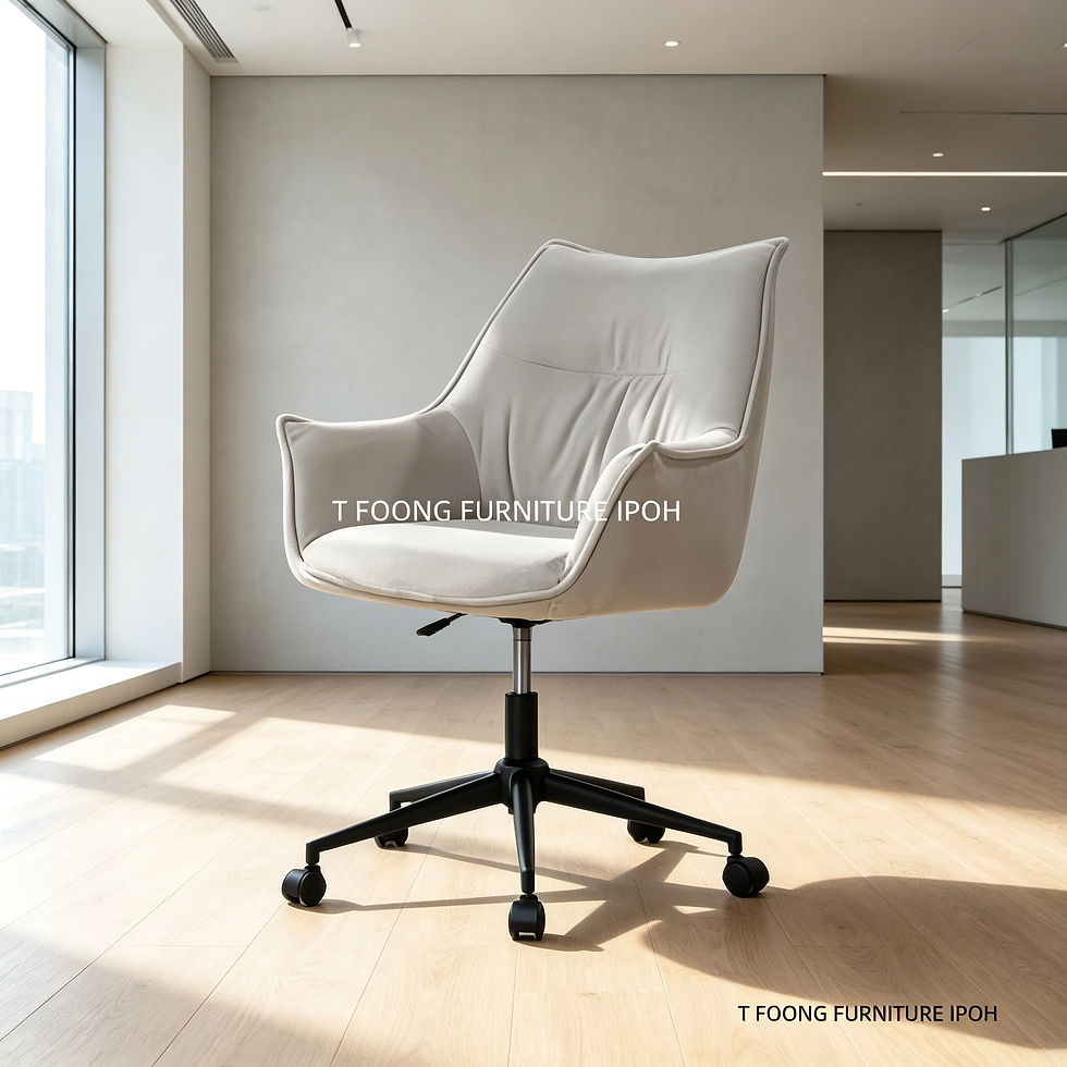 Omega Modern Upholstered Mid-Back Office Chair