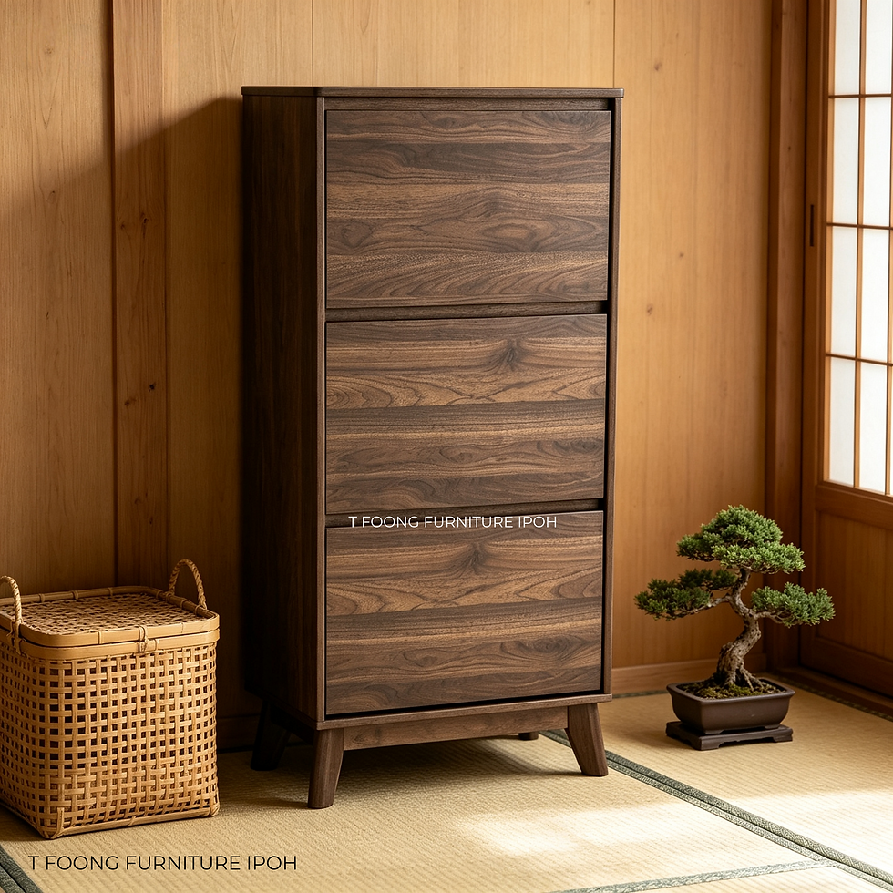 Thumbnail: Oslo Super Thin 3-Compartment Shoe Cabinet