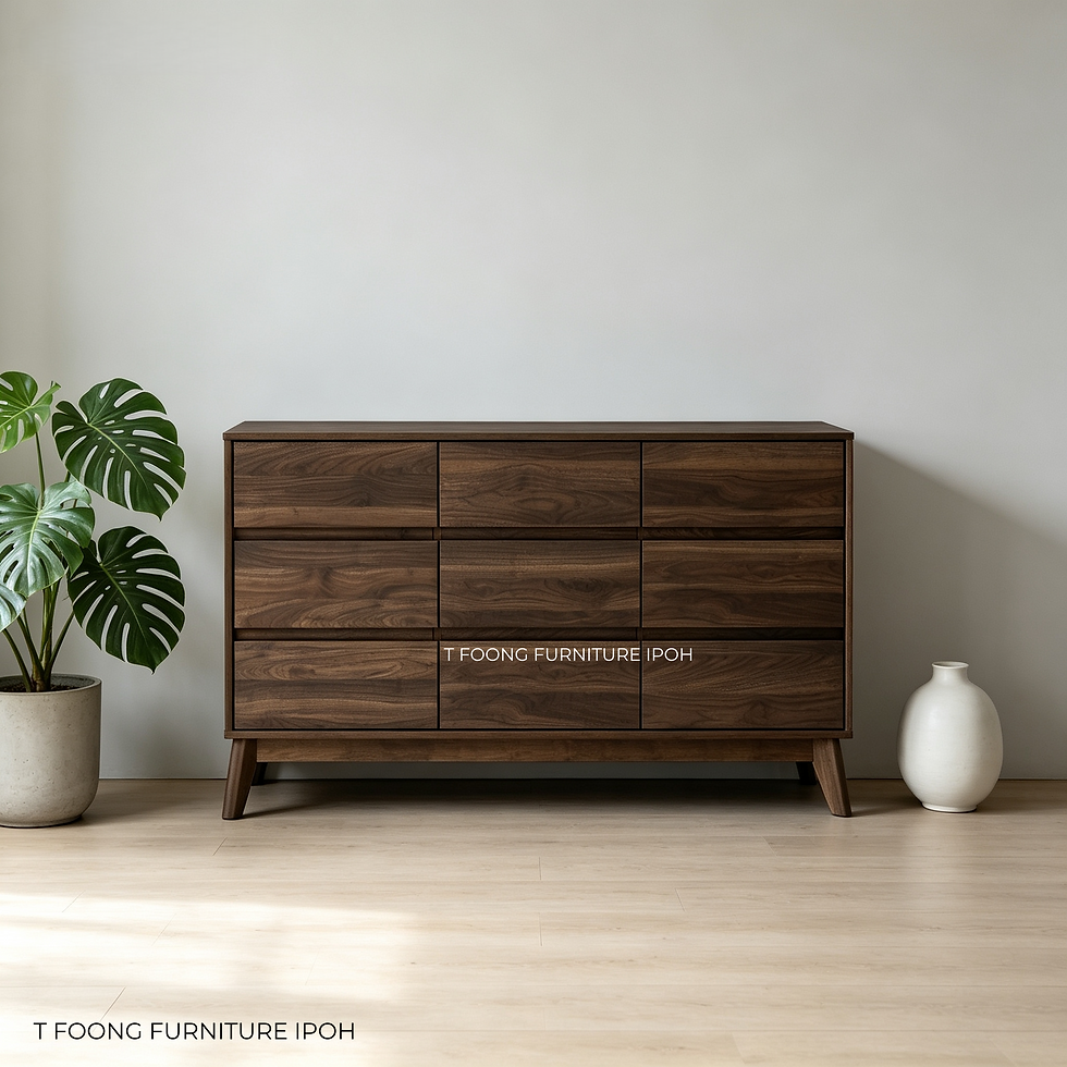 Thumbnail: Oslo Wide Natural Oak Dresser – 9-Drawer Double Chest Drawer