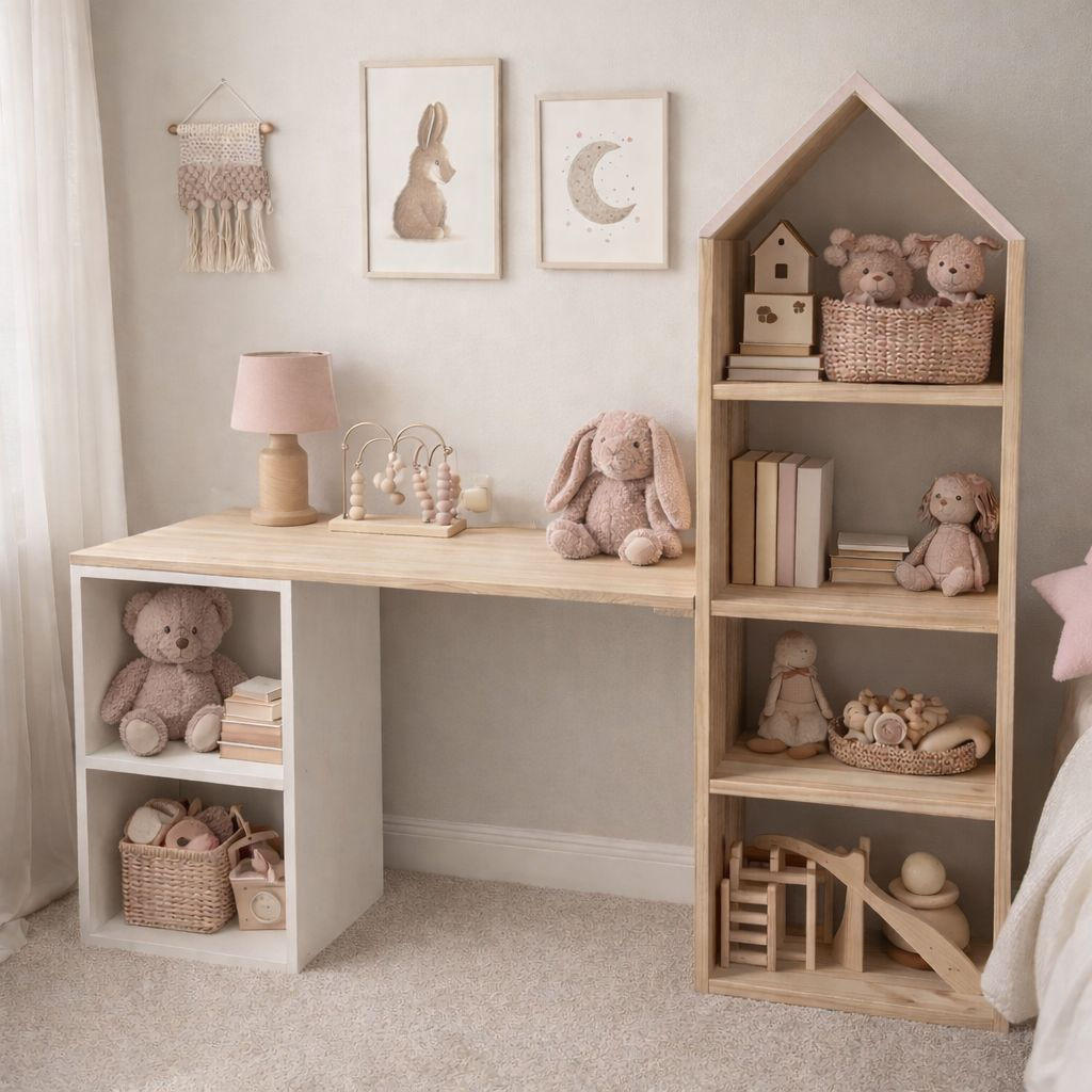 Dollhouse Desk & Storage