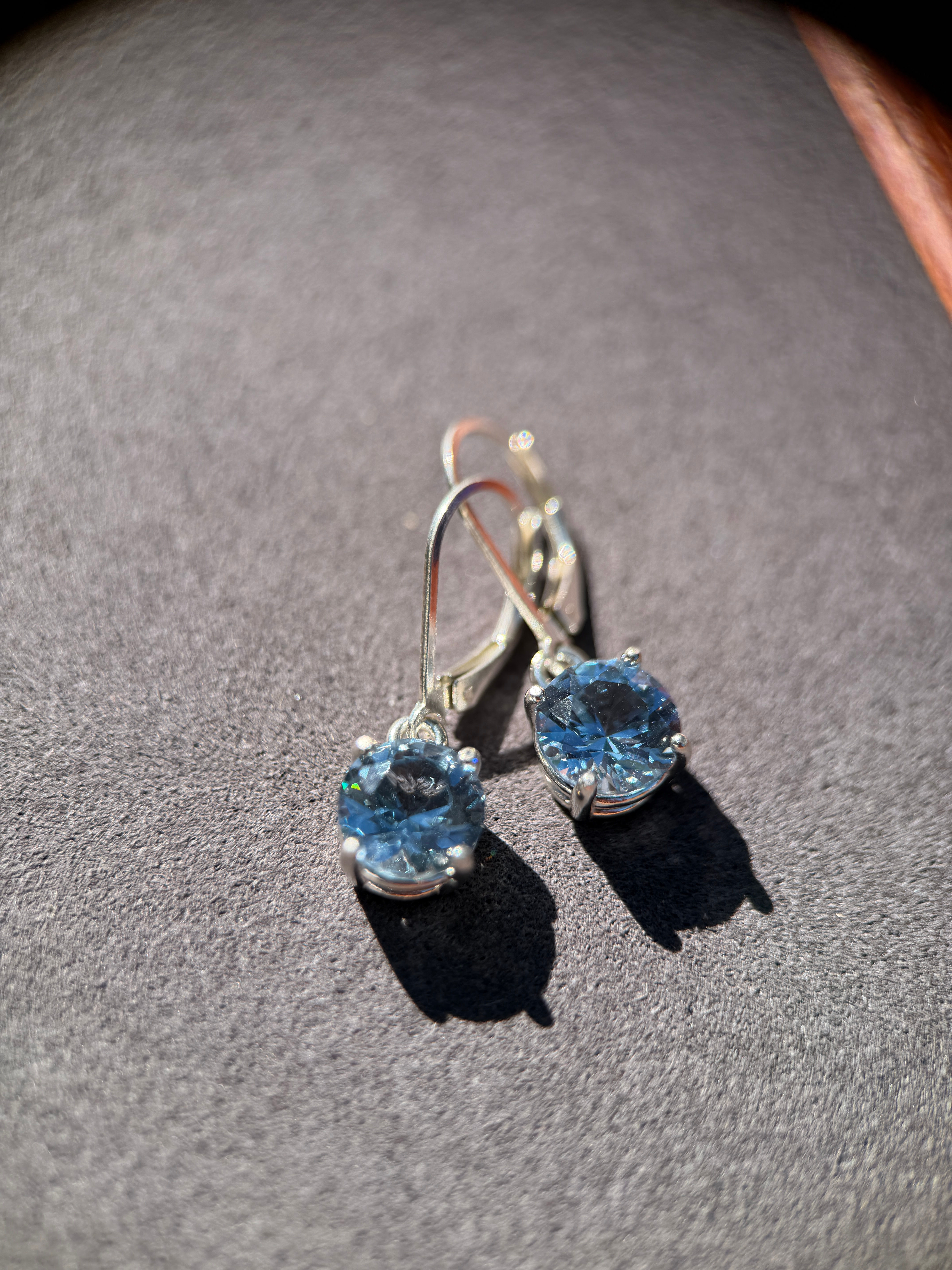 Cultured Spinel Dangle Earrings