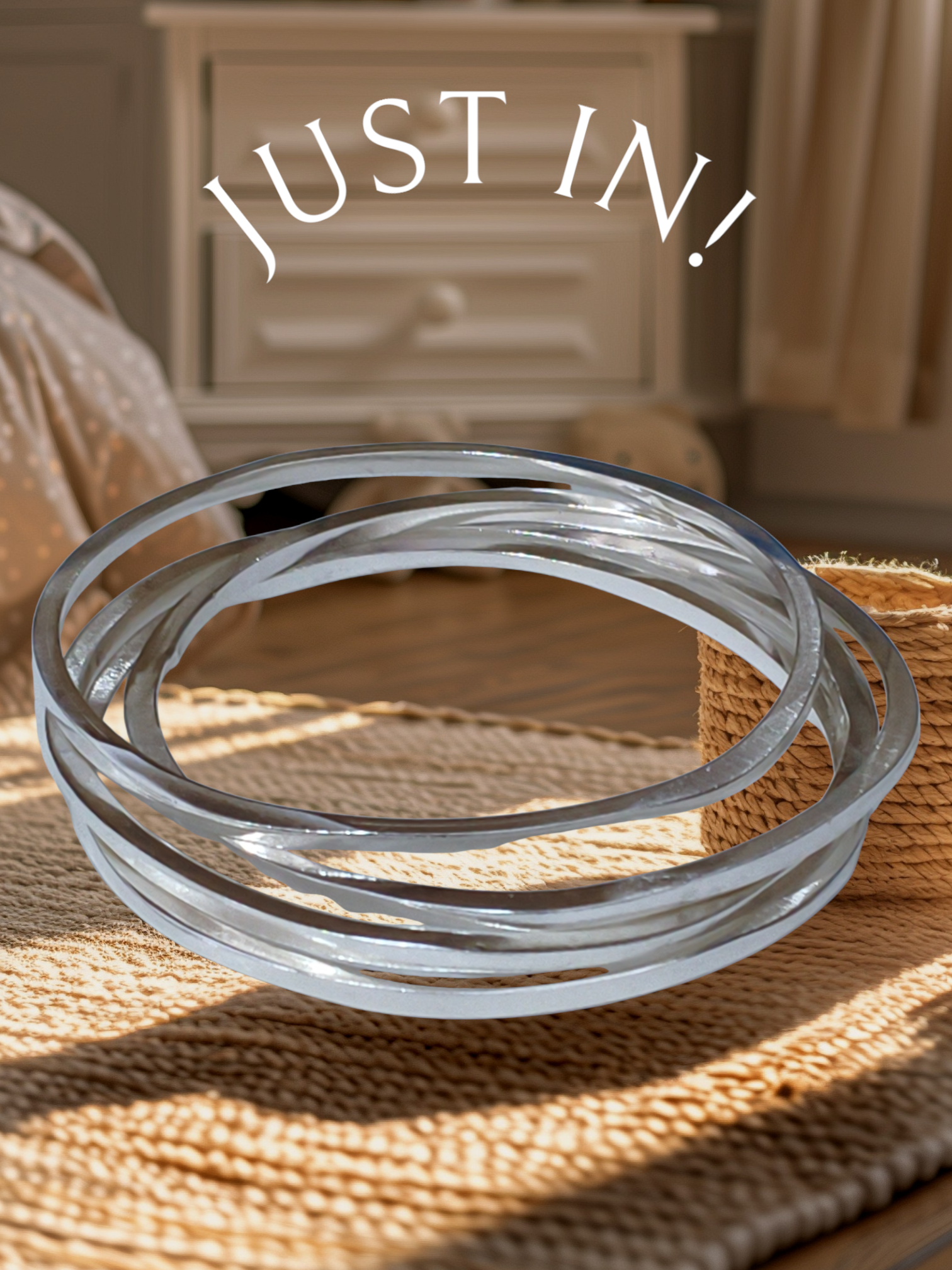 4 צמידים חוט מרובע 2.5 מ''מ  נוכחות מושלמת