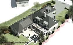 Aerial from Garden Side