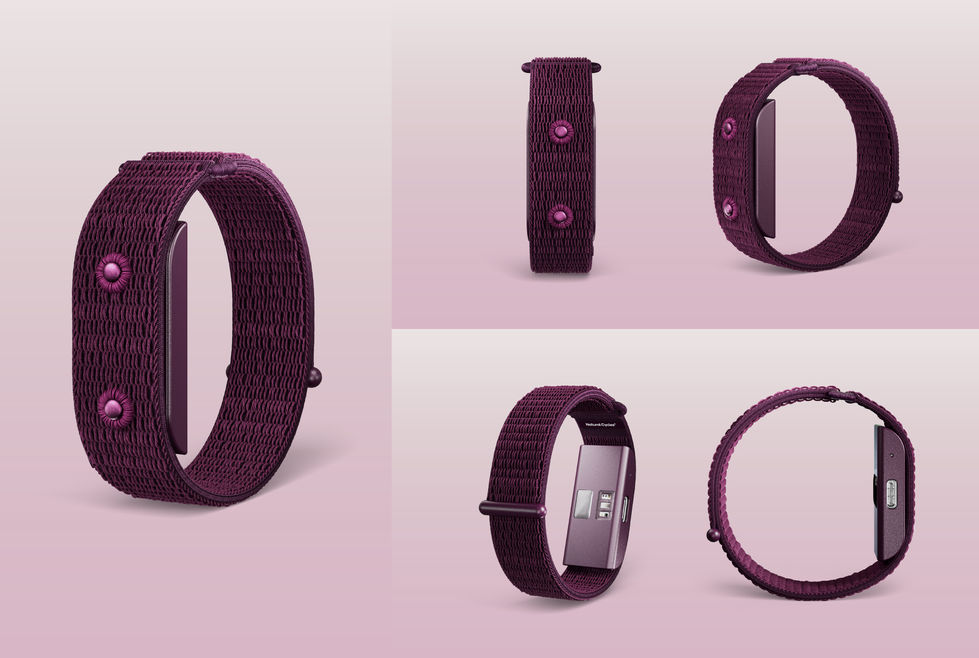 3D-renderingar av NC° band i lila nylon