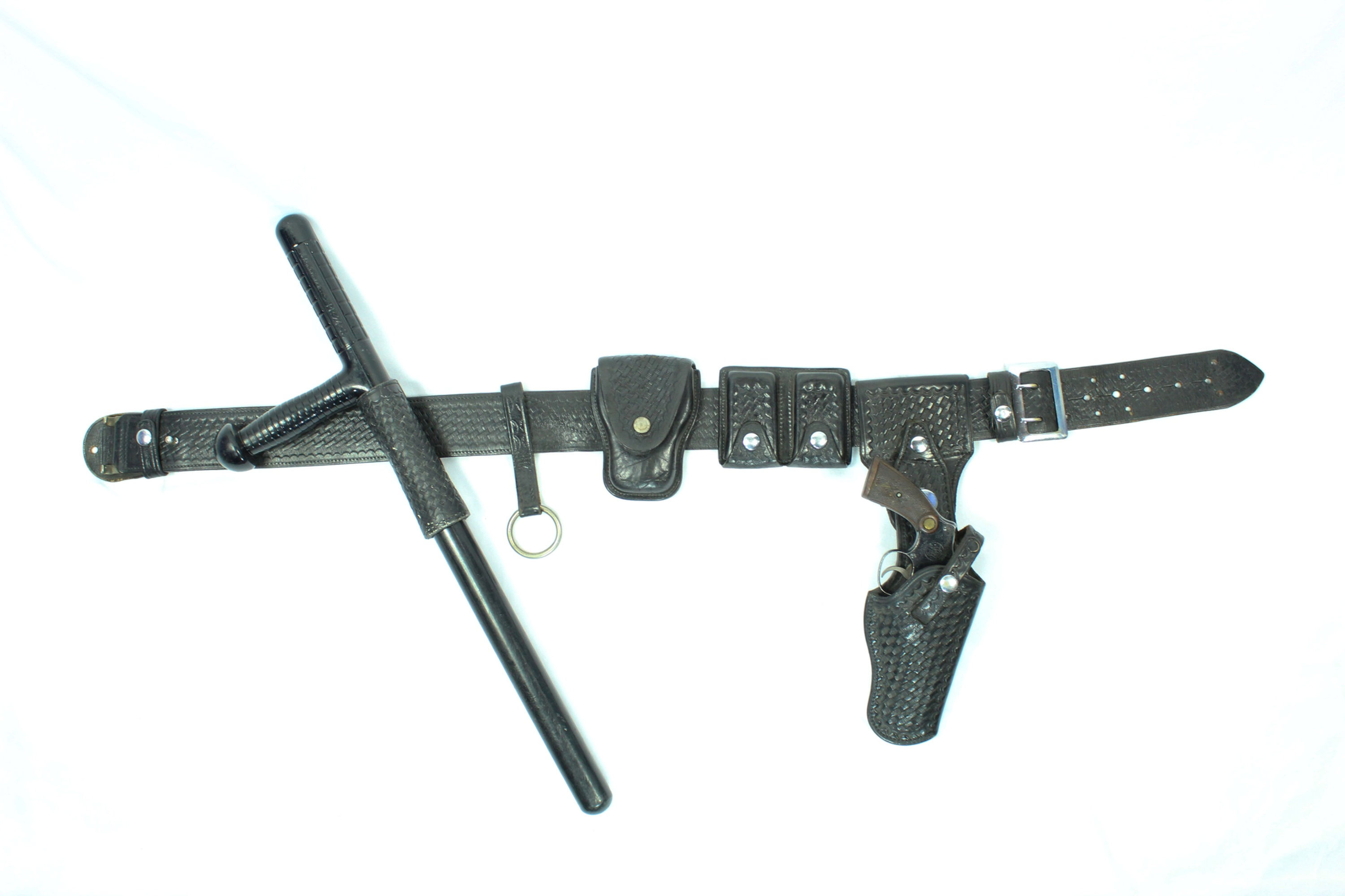 Basket Weave Revolver Belt