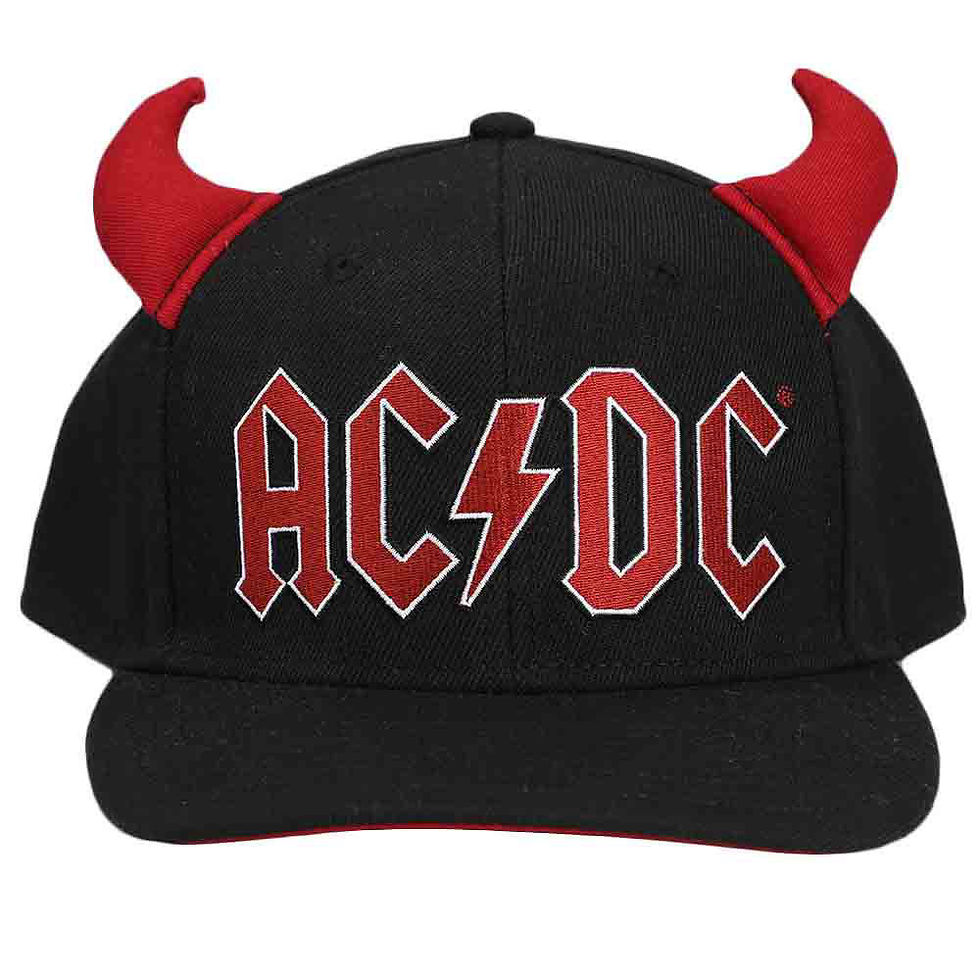 AC/DC - Horn Pre-Curved Bill Snapback | Paranoiacr