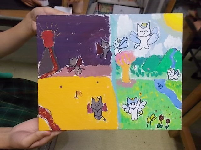 アクリル画