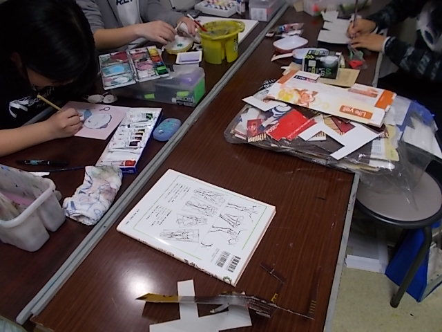 最終日の制作風景