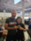 Professor Zach with Student after first professional Jiu Jitsu Match