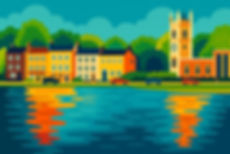 Isleworth, watercolour; ink paintings