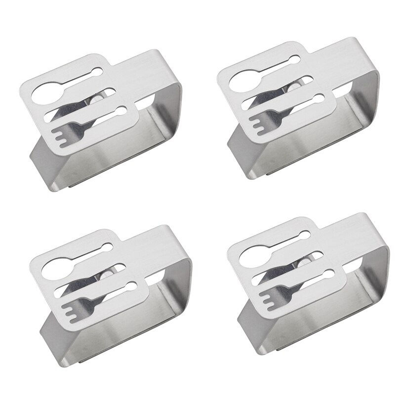 Miniatura: Prendedores para toalha de mesa. Várias formas.
Conjunto de 4 peças