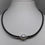 Thumbnail: Sterling Silver & Cultured Pearl Neoprene Necklet