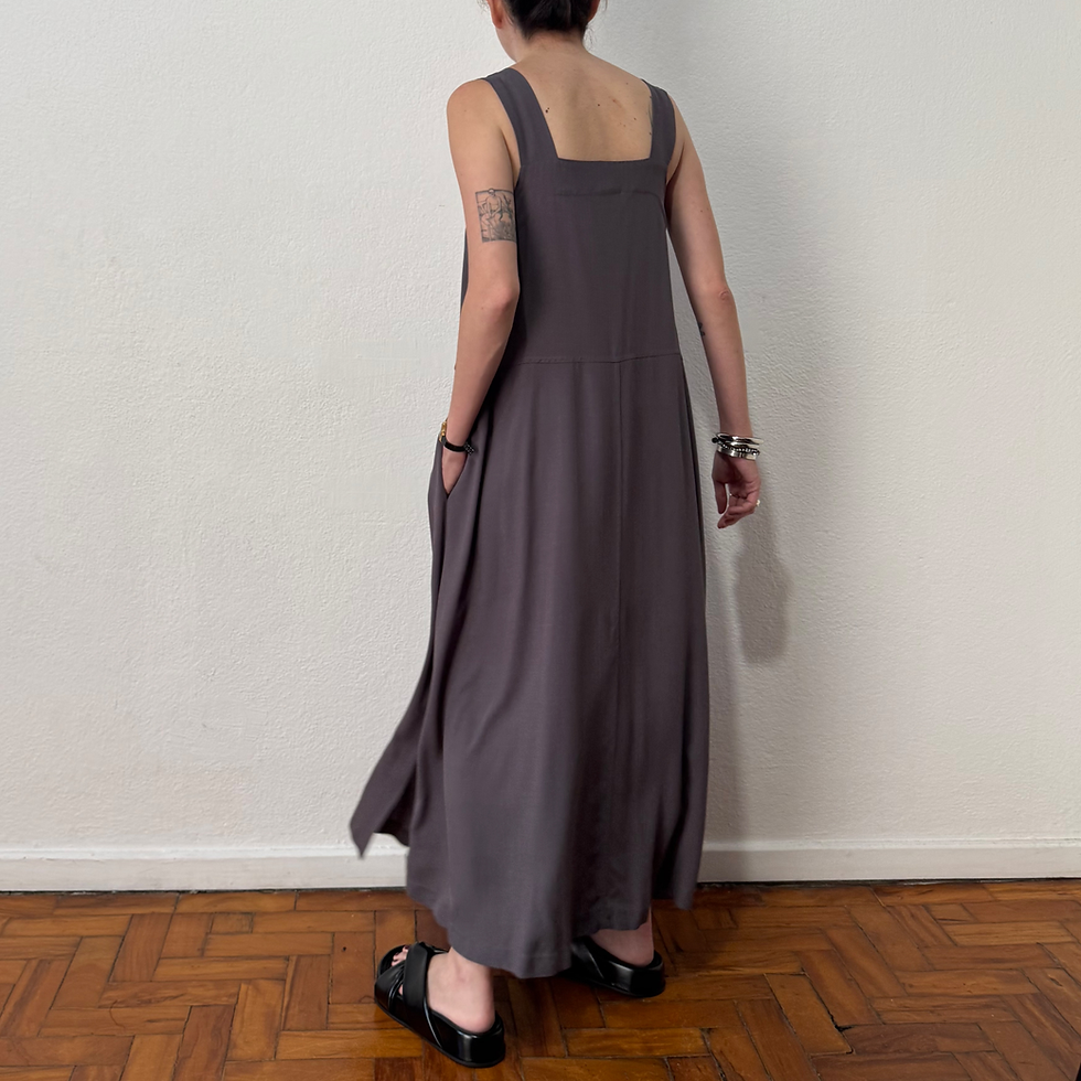 Miniatura: Vestido Sici cinza