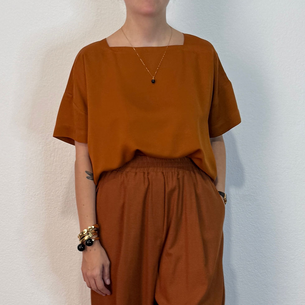 Miniatura: Blusa Orlla caramelo