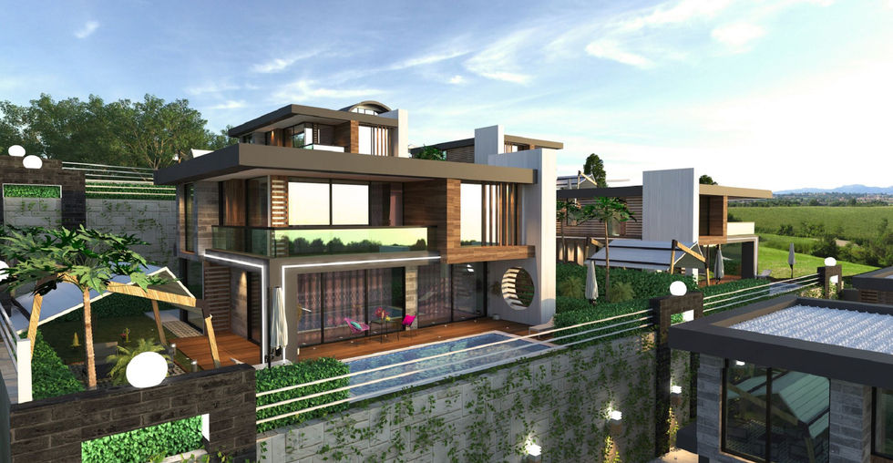 Toprak Royal Villas Alanya - купить виллу в Турции, Аланья, с видом на море, от застройщика.