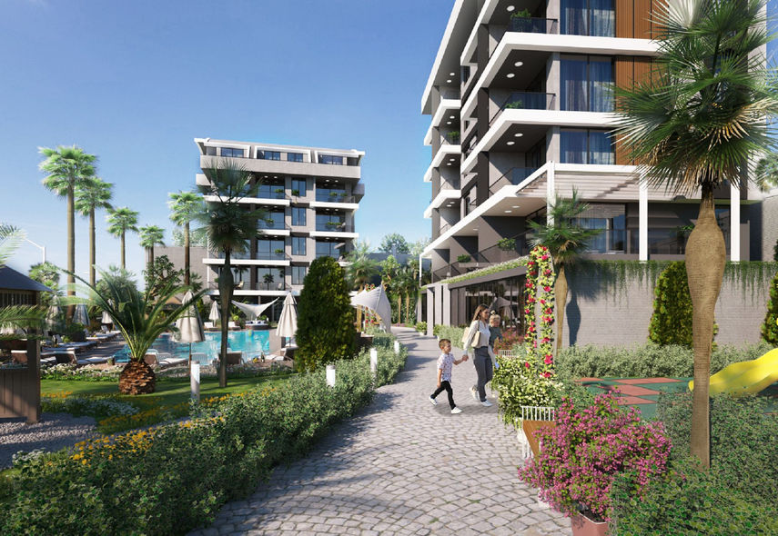 Toprak Panorama Suite Alanya Mahmutlar- купить квартиру в Турции, Анталия, Аланья, от застройщика, выгодно.
