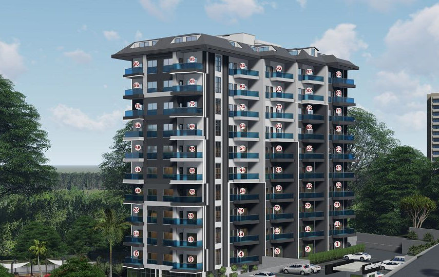 Pine Garden Avsallar Alanya- купить квартиру в Турции, Анталия, Аланья, от застройщика, выгодно.