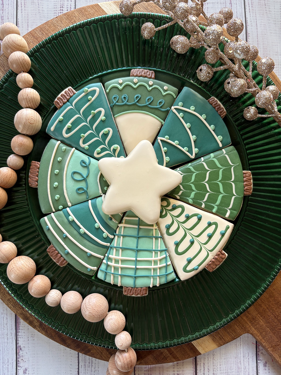 Holiday Tree cookie platter