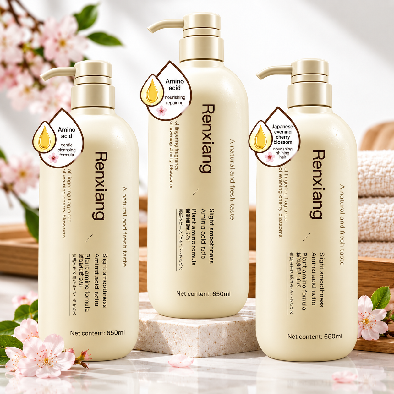 Sakura Gentle Cleansing Shampoo and Conditioner Set