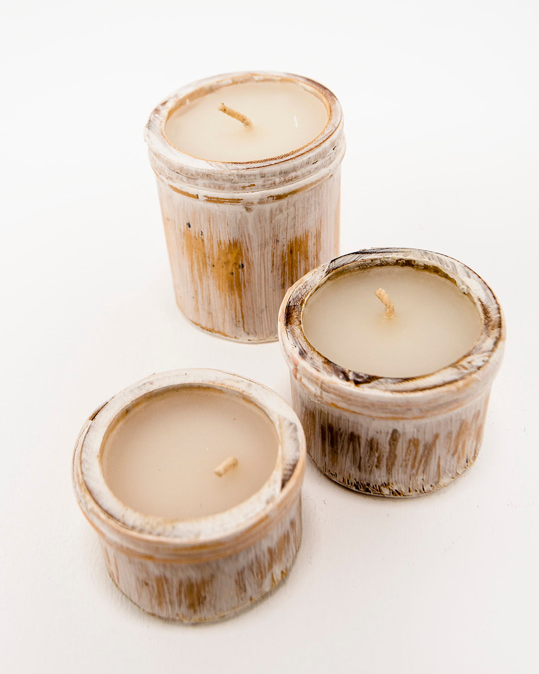 BAMBU W - Set of 3 candles - Bamboo