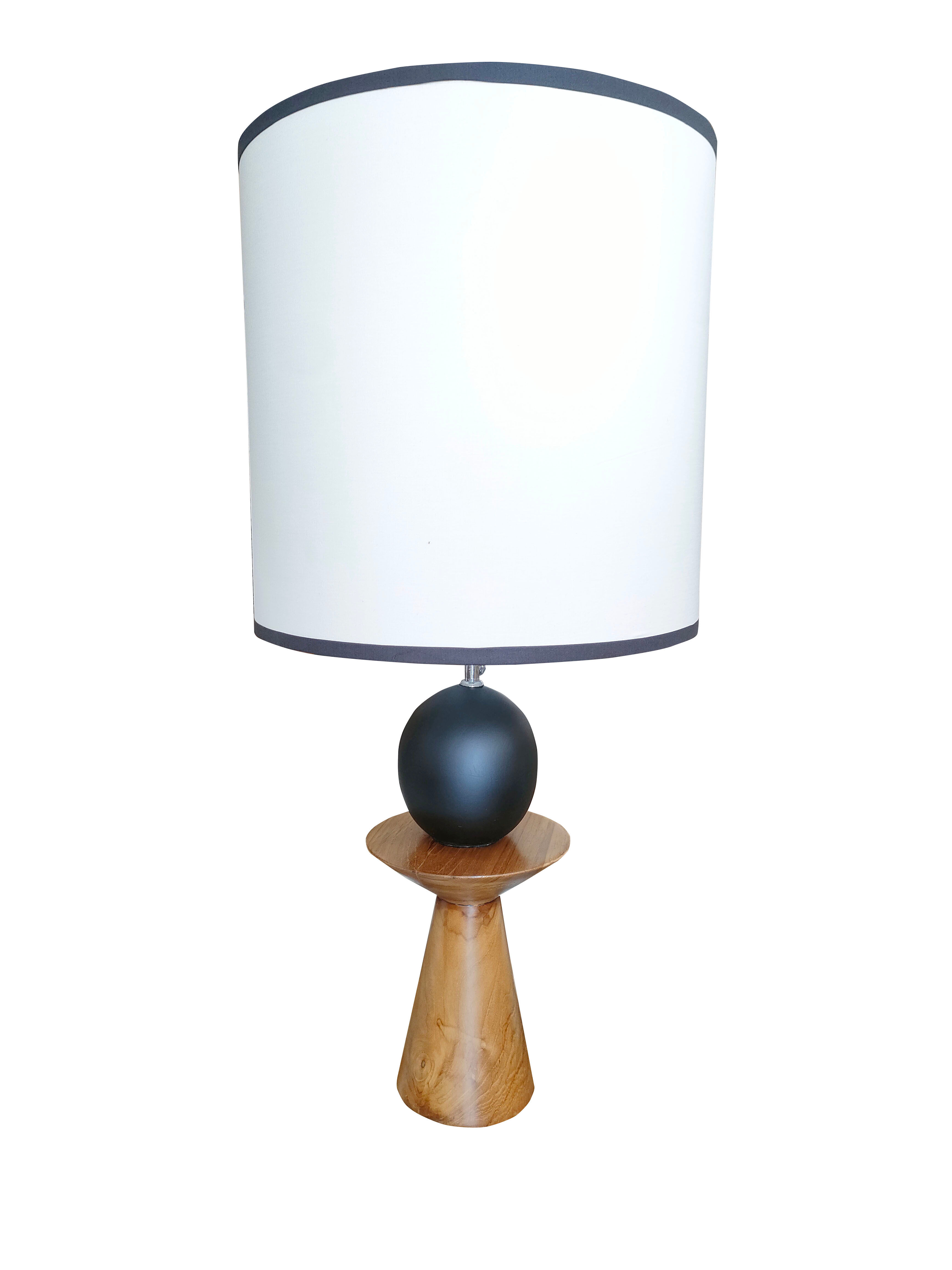 JEMELUK - Table lamp - Teak wood