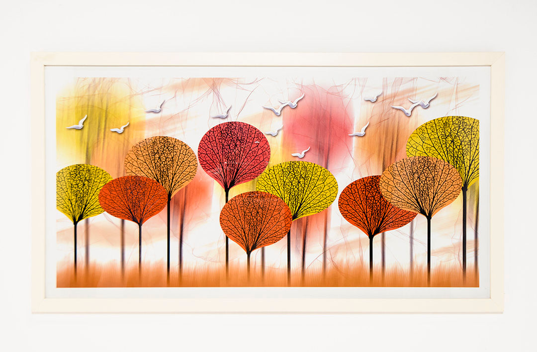 MERA - Horizontal frame - White frame with high quality print.