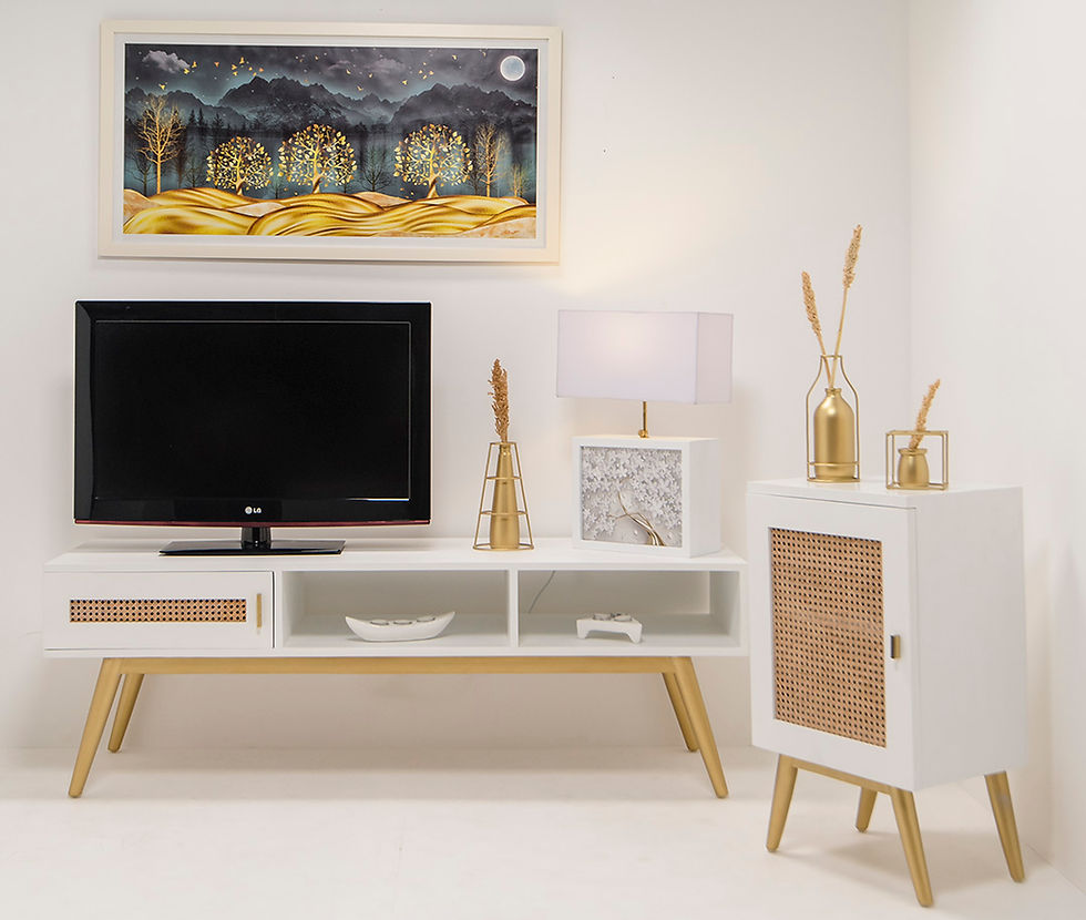 Rattan and gold | Decora