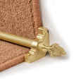 Eastern Promise Dubai (reeded) - Satin Brass Stair Rod