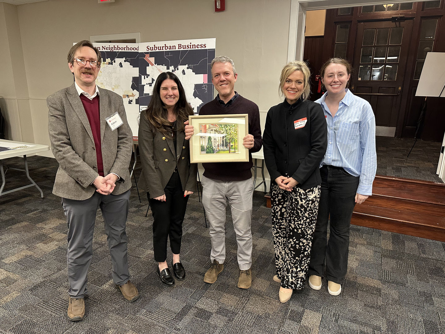 Community Workshop in the City of Oxford in February 2025. An exciting project in the City of Oxford where Preservation Forward is currently serving as the historic preservation specialist to create the first ever historic preservation plan for the City of Oxford home of Miami University.