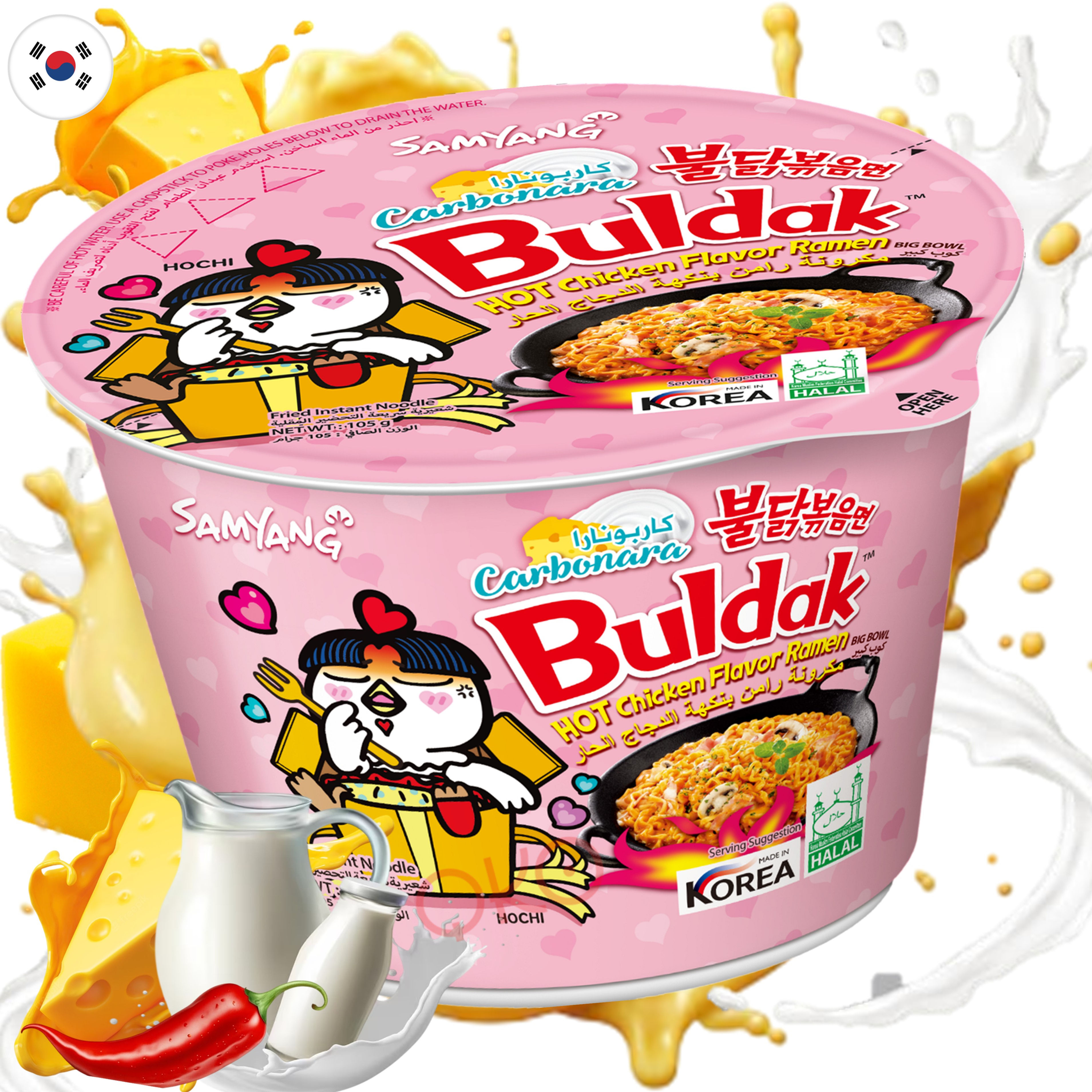 Samyang Hot Chicken Ramen Carbonara Big Bowl 105g