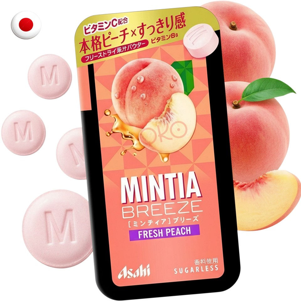 ASAHI GROUP FOODS Mintia Mint Tablet Peach Flavor 22g