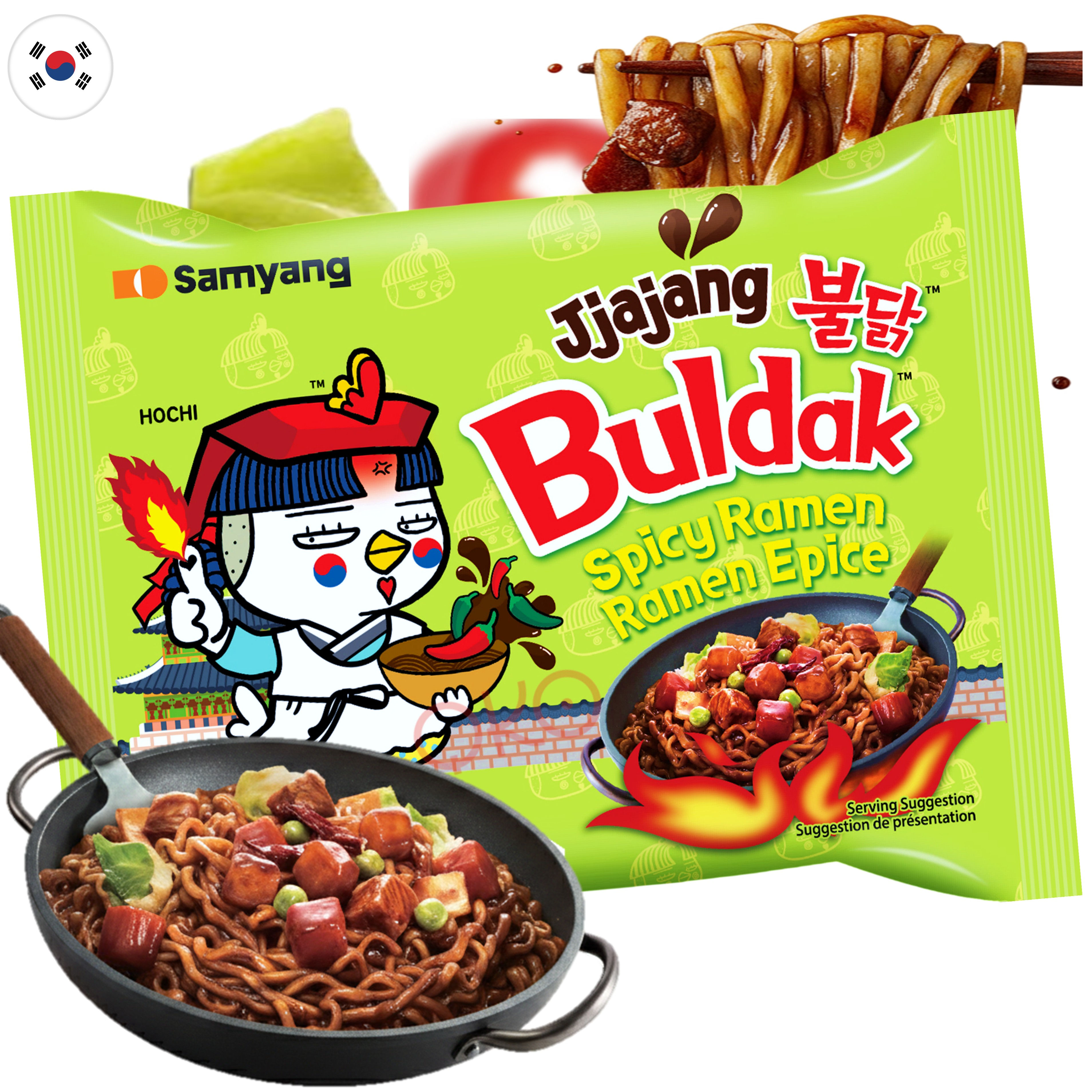 Samyang Hot Chicken Ramen Jjajang Flav 140g Single Pack