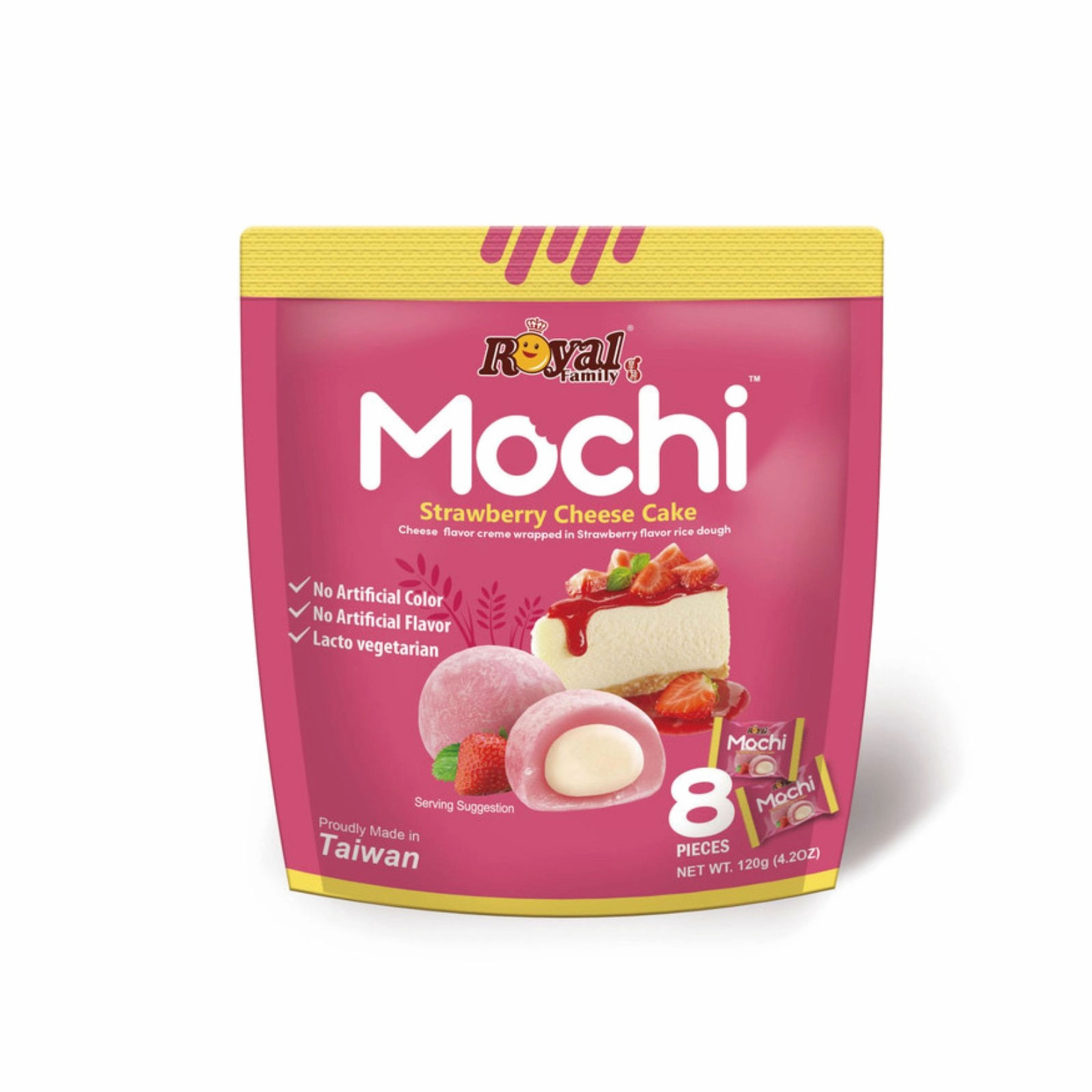 Royal Strawberry Cheese Cake Mochi 120G