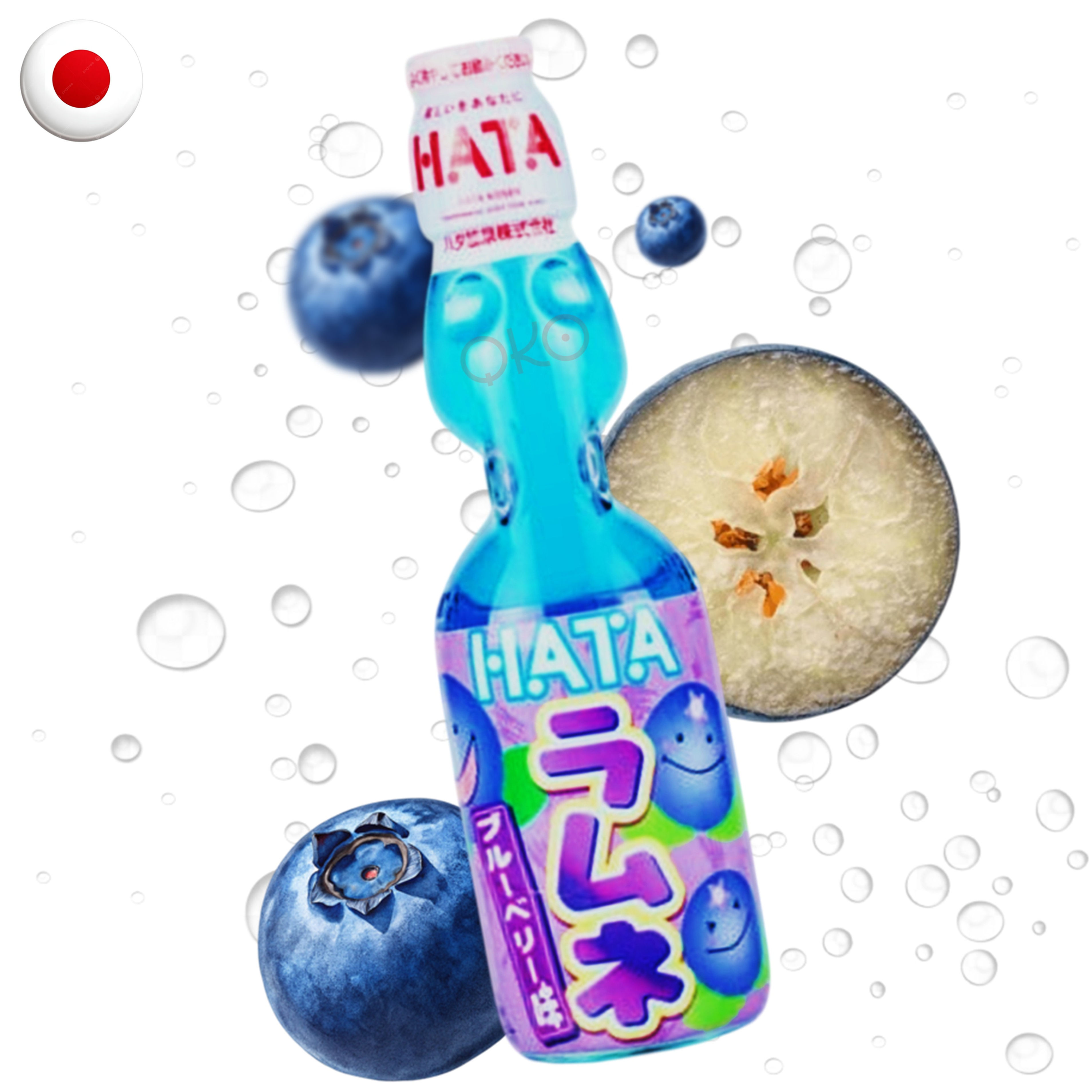Hata Ramune Soda Blueberry 200ml