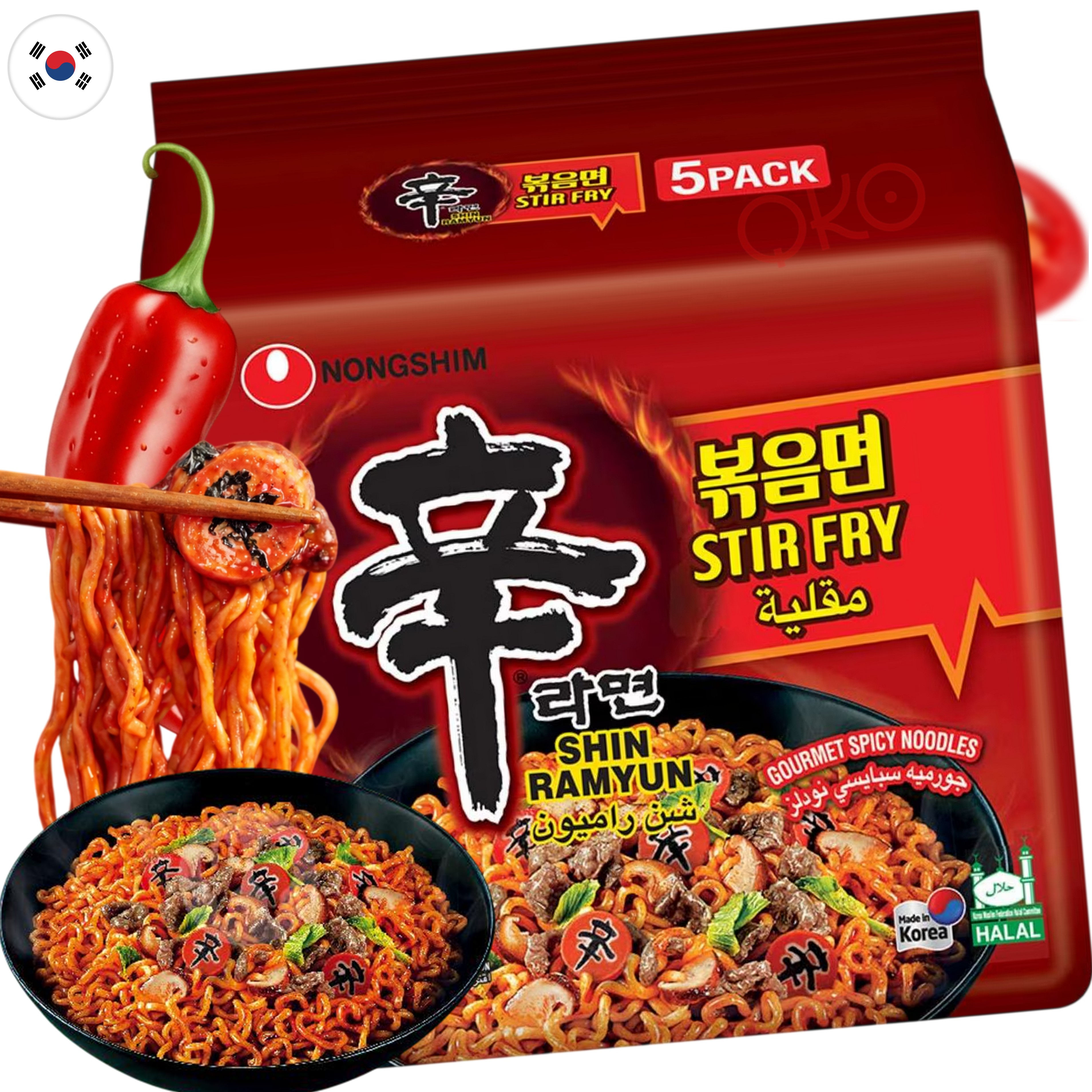 Nongshim Shin Ramyun Stir Fry Multi-Pack 655g