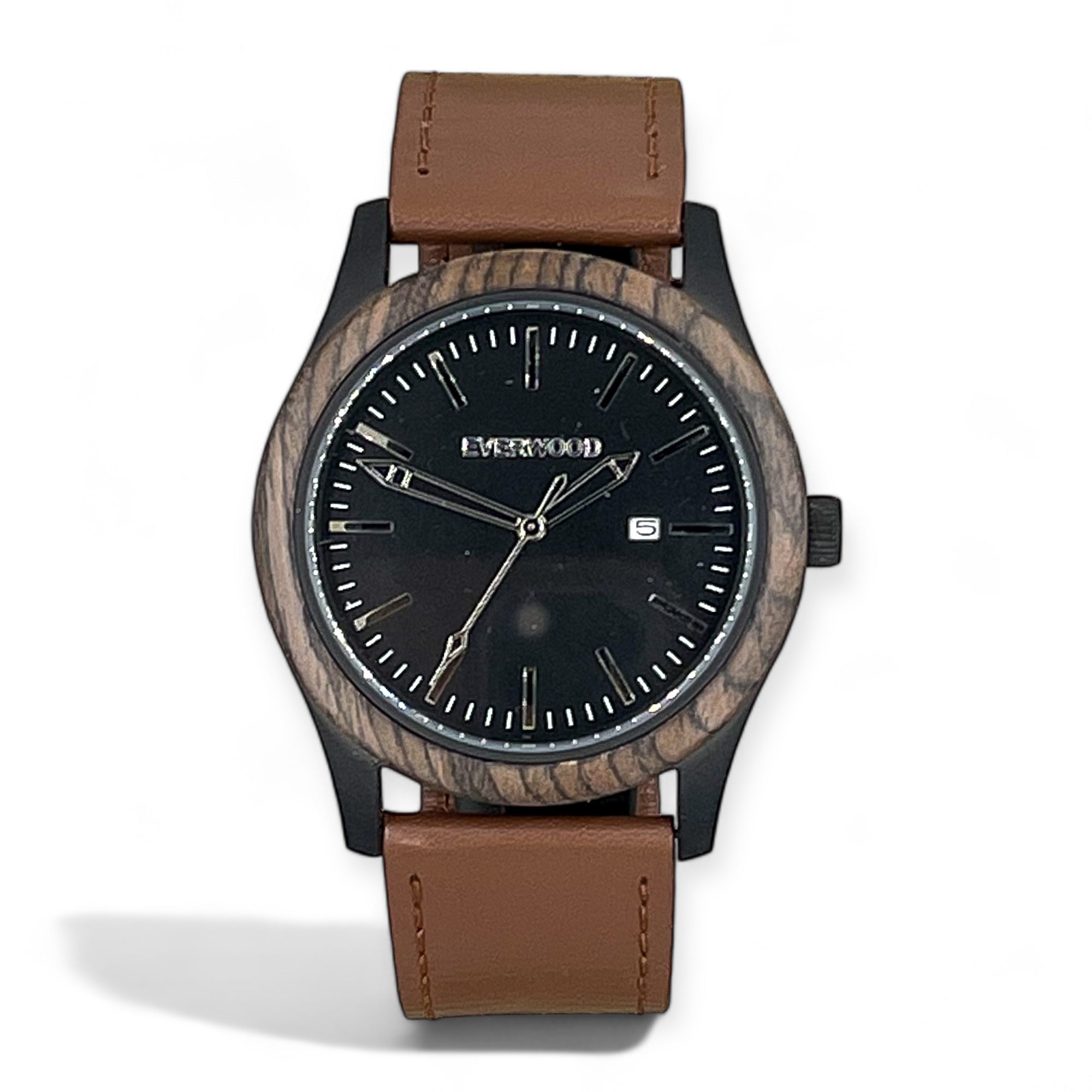 Men's Inverness -  Walnut & Brown Leather Watch