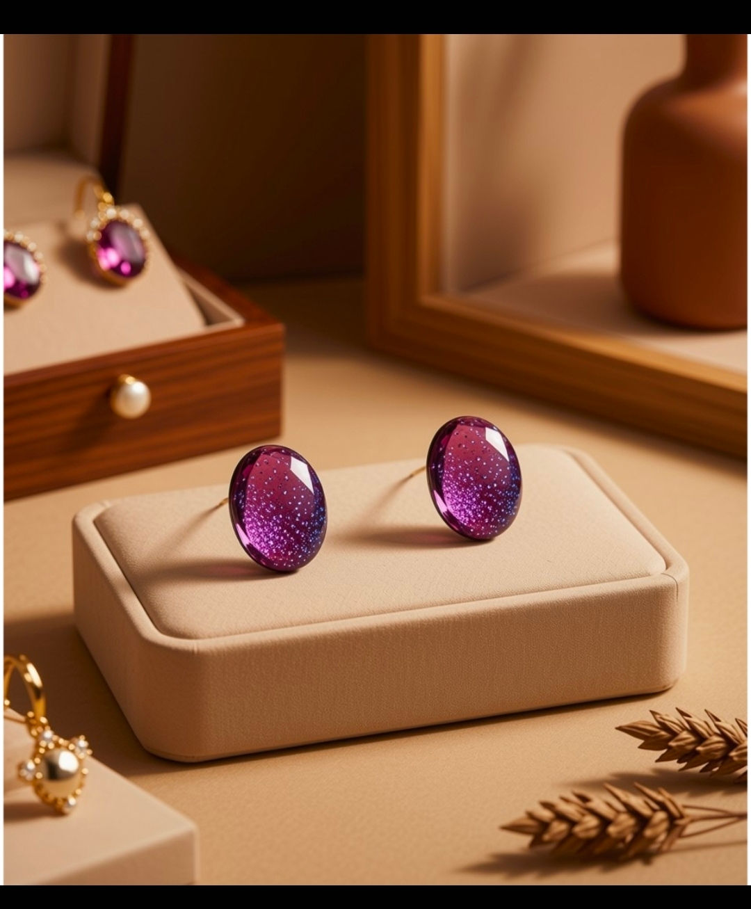 Hand blown opalized glass 