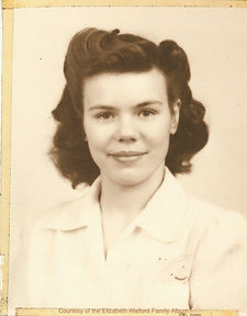 Circa 1943 teen in black & white