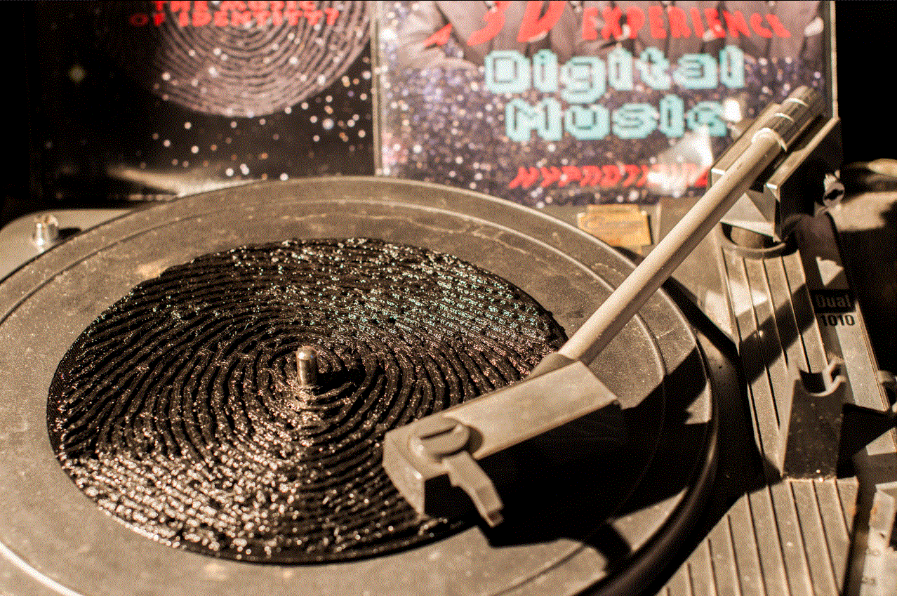 Vinyle empreinte digitale