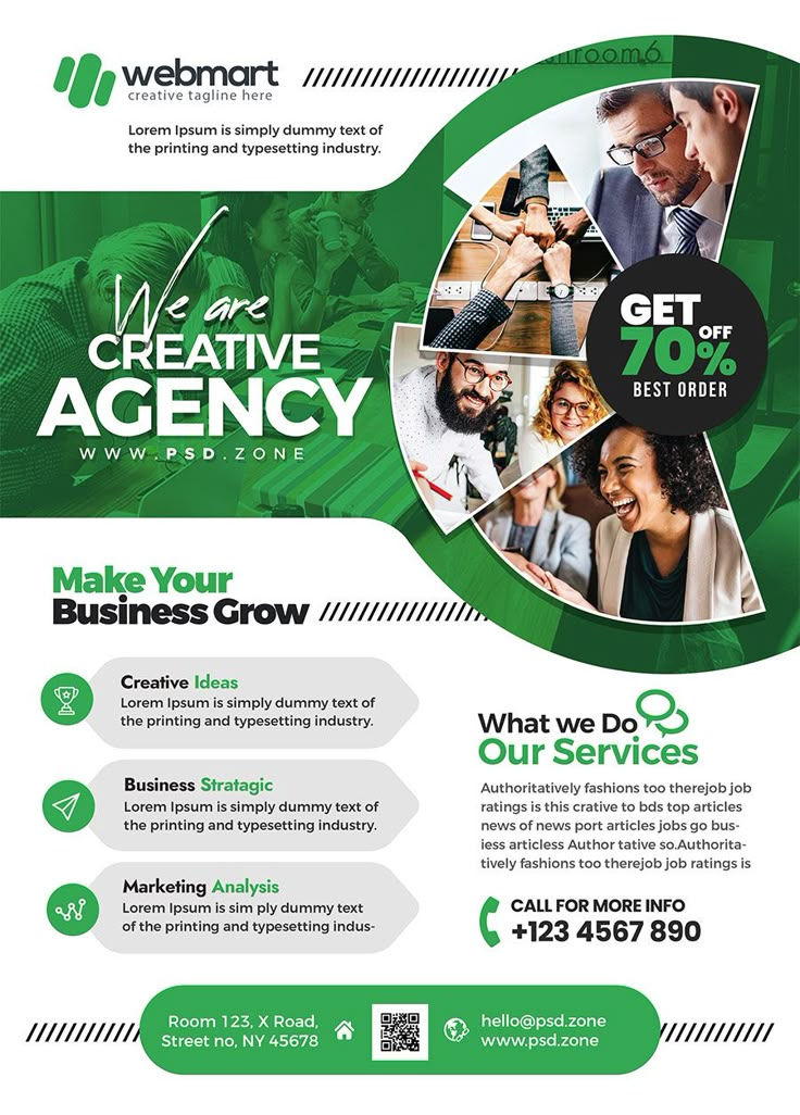 Premium and Corporate Business Flyer PSD Template…