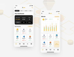 Crypto Dashboard Mobile UI - Habib Moussadik
