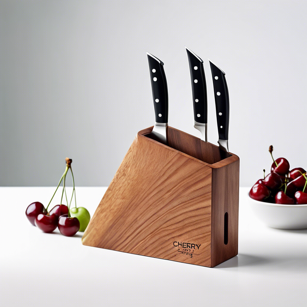 Cherry Wood Knife Block