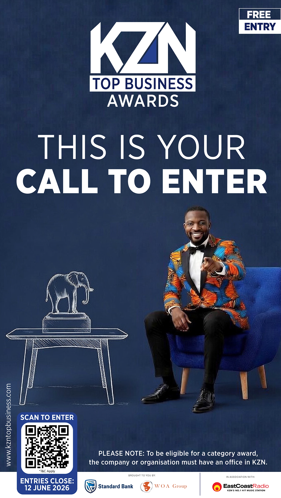 The KZN Top Business Awards 2026 brought to you by Standard Bank and the Women of Africa Group, and in association with East Coast Radio