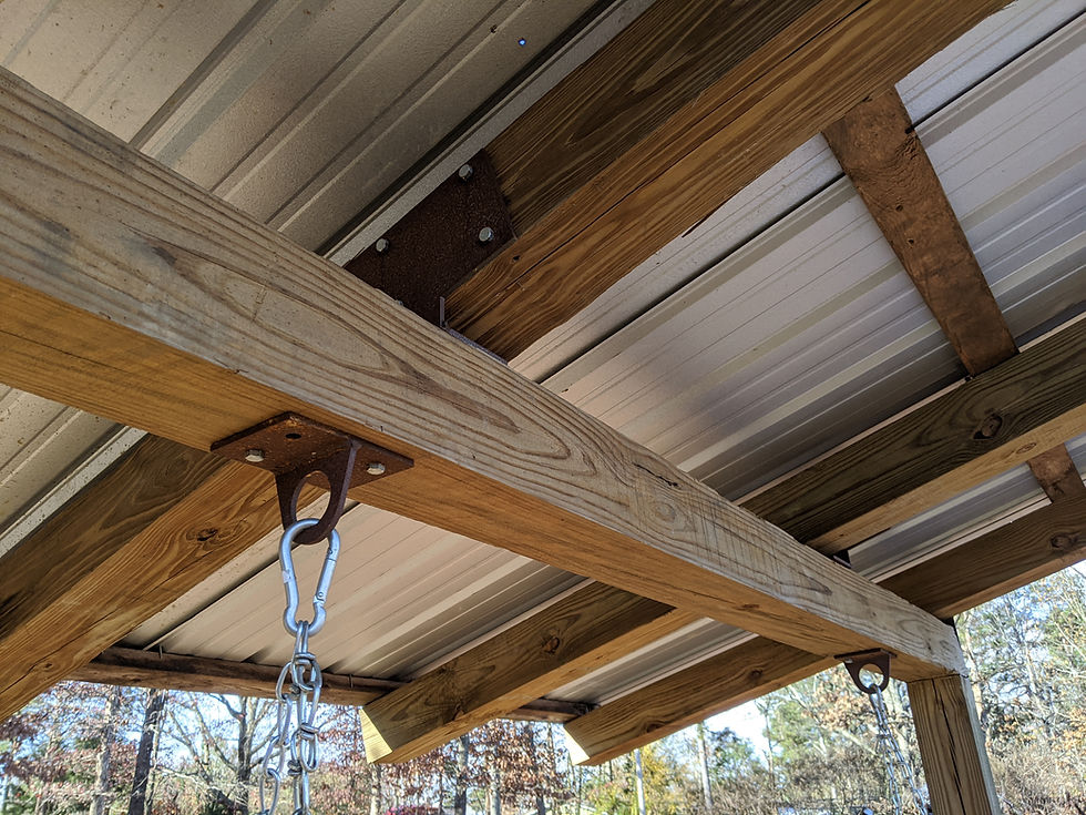 Thumbnail: Timber Frame Swing Bracket Set