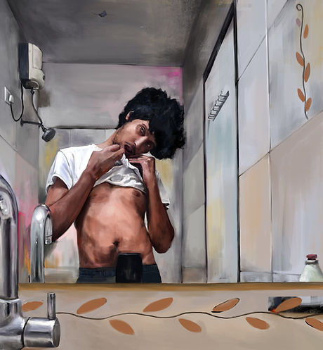 Mohammed Chiba Portrait, Digital Self portrait .jpg