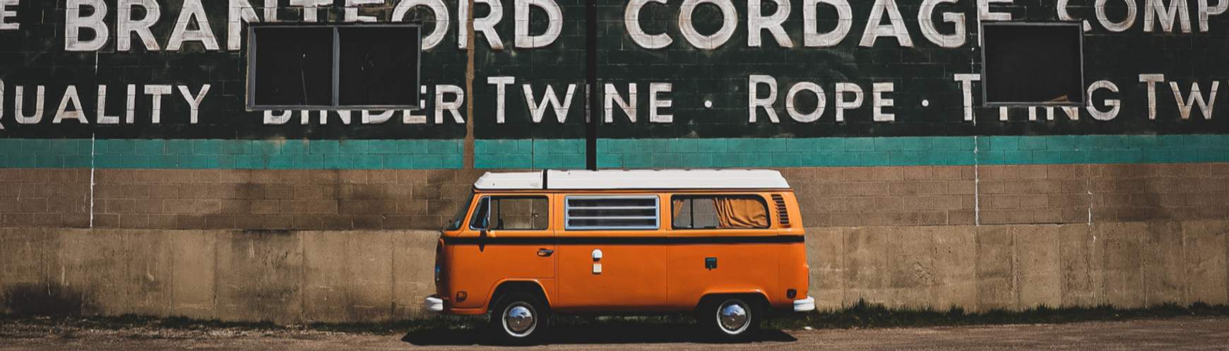 Orange VW Bus