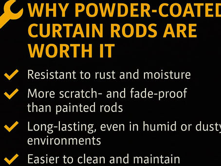 🪛 Powder-Coated Curtain Rods in Kenya: Why They’re Worth It