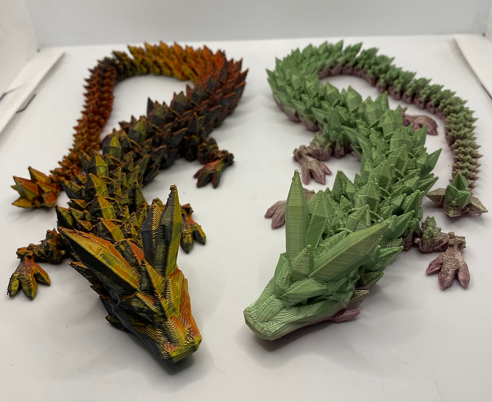Articulated Dragon - Crystal Dragon - Large