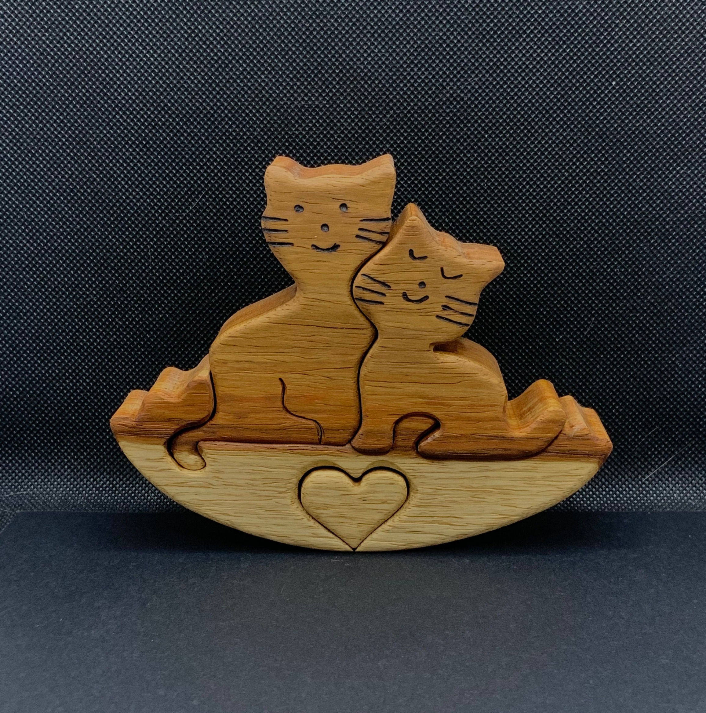 Mini Puzzle Cats in Love